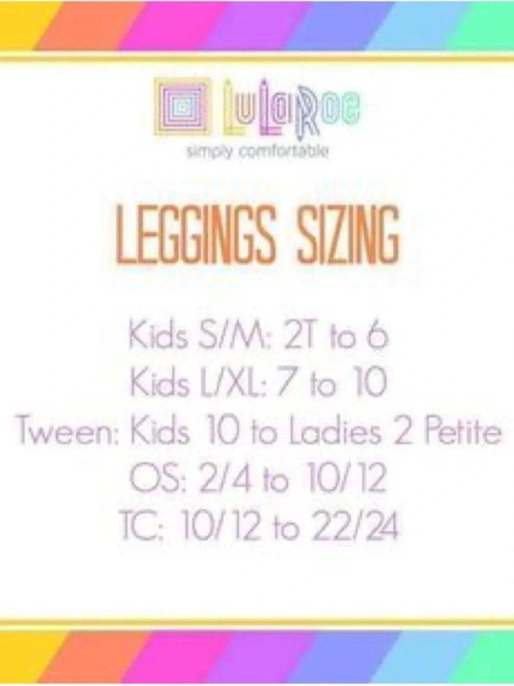 LuLaRoe Kid’s Black Leggings Brand New